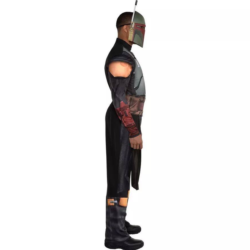 Adult Boba Fett Star Wars Costume with Helmet and Belt - Adult One Size