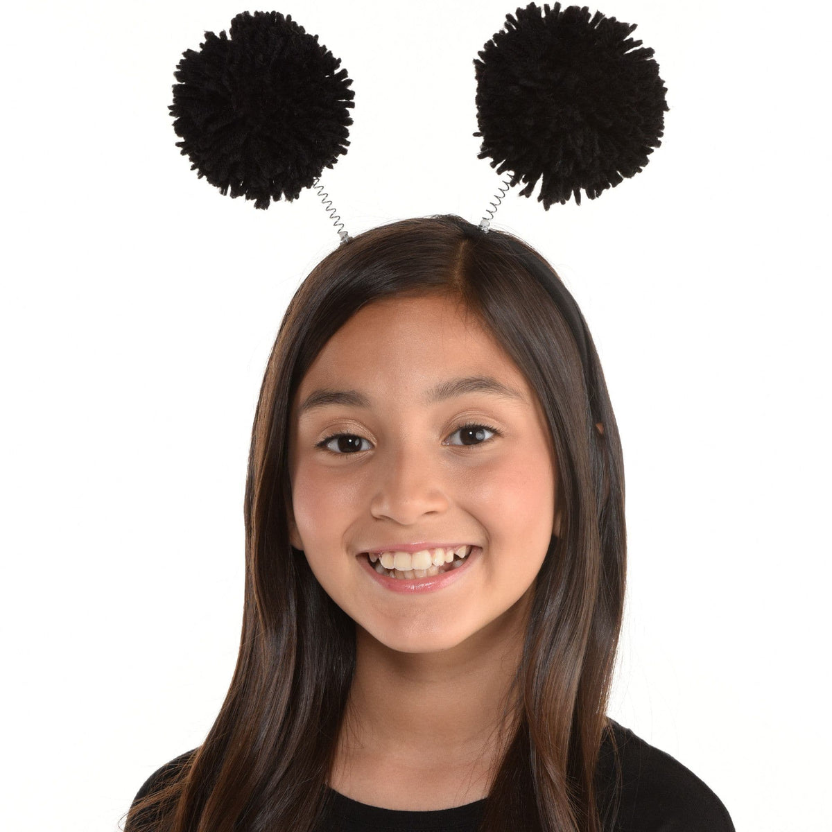 Black Pom Pom Head-Bopper Headband