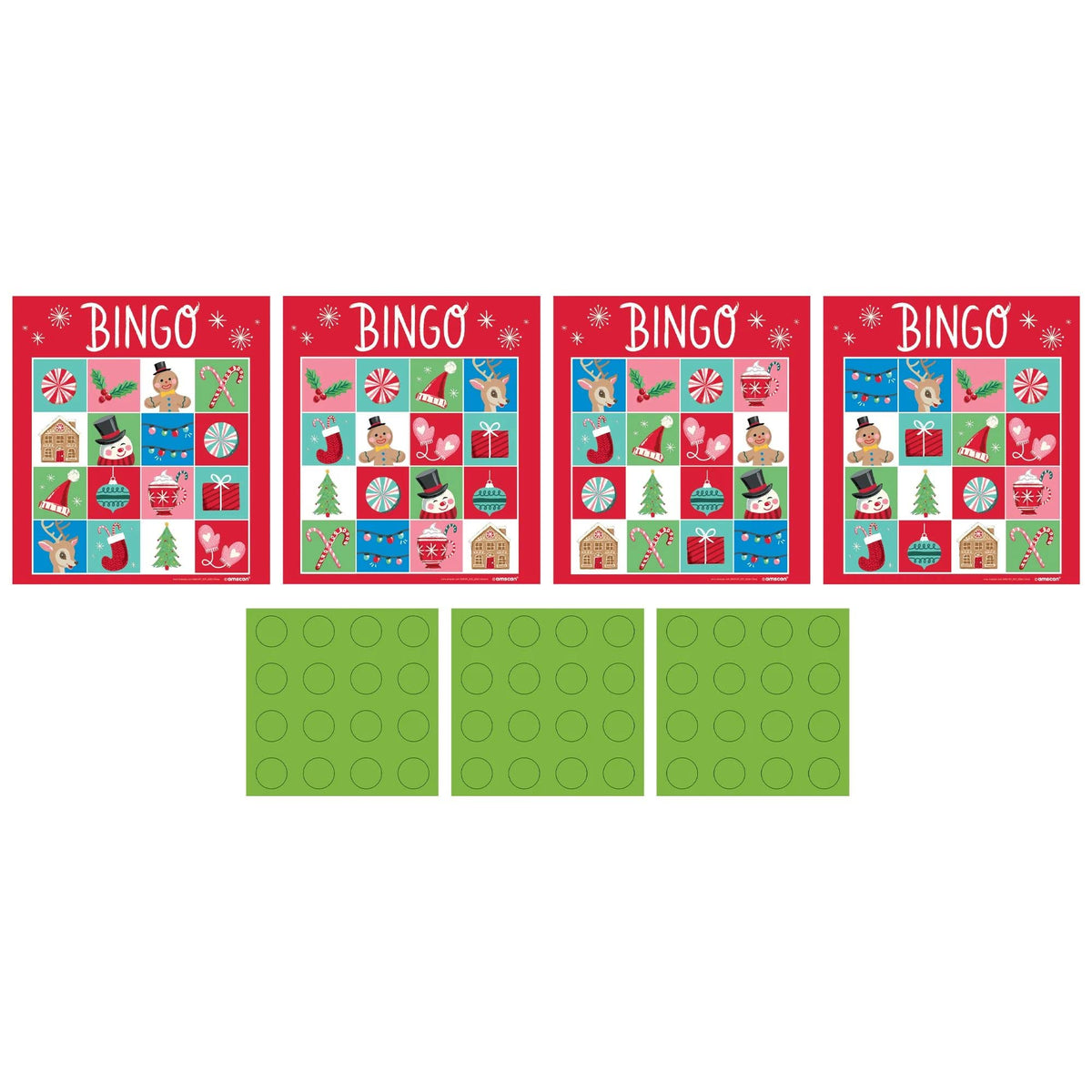 Festive Christmas Bingo Game Set