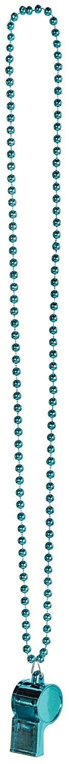 Turquoise Whistle on Chain - Team Spirit Noisemaker