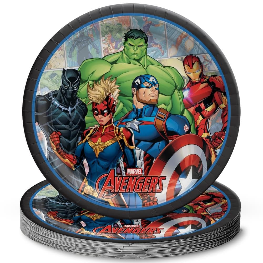 Marvel Avengers 9" Round Paper Plates