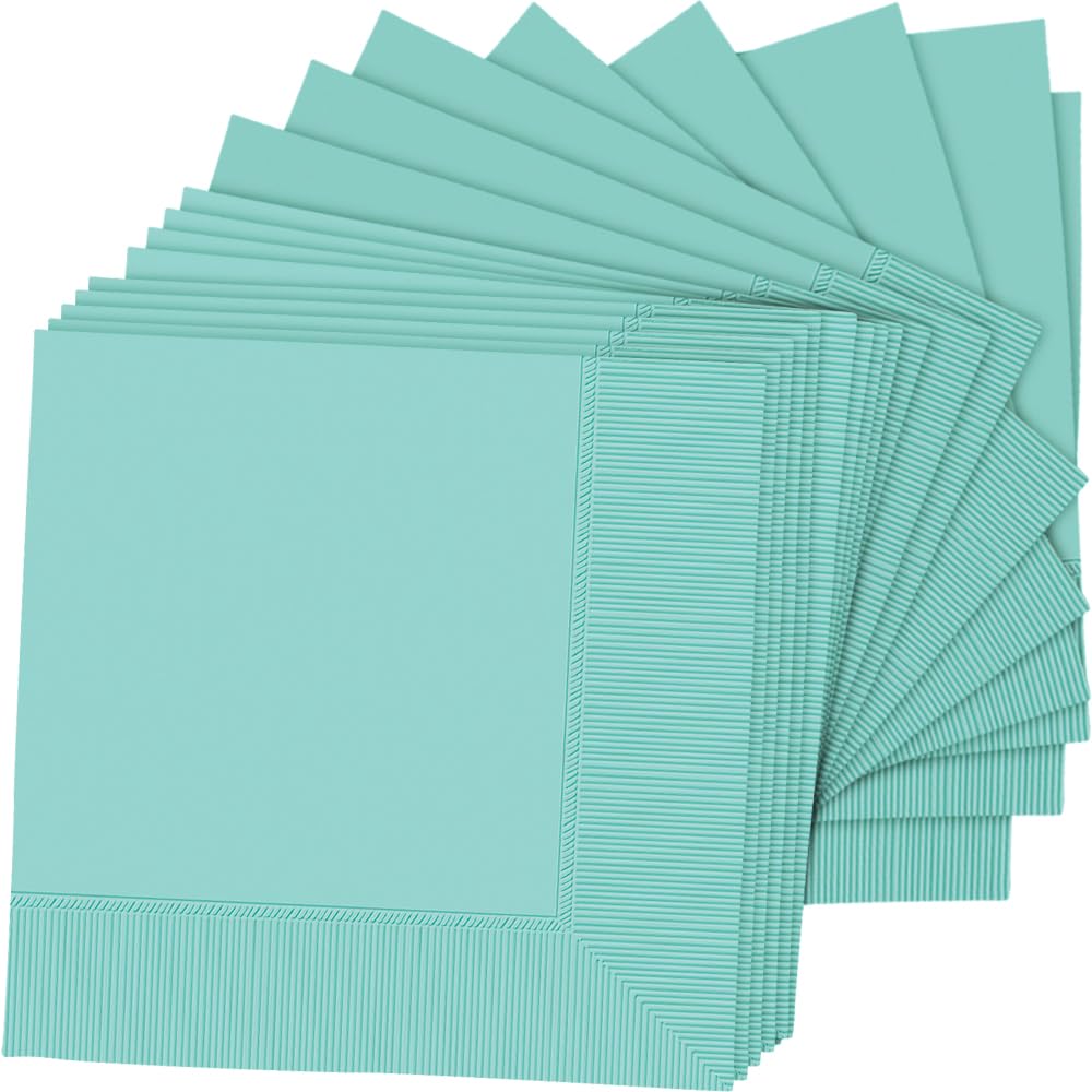 Robin's Egg Blue Beverage Napkins