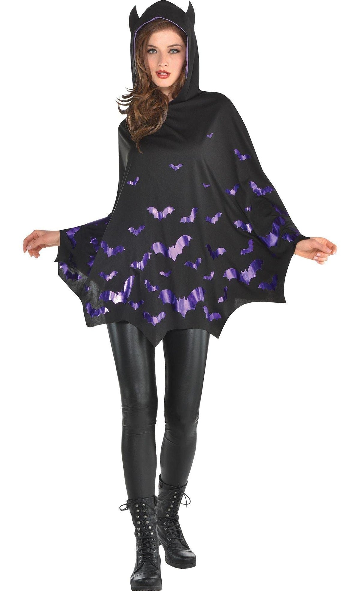 Halloween Bat Poncho Costume Accessory - One Size