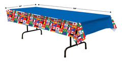 International Flag Table Cover - Perfect for Sports Celebrations