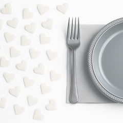 Iridescent Heart Table Scatter Confetti - 40 Pack