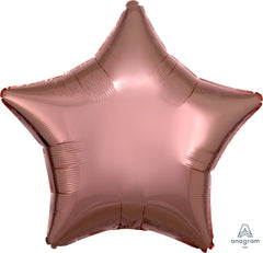 Metallic Rose Gold Star Foil Balloon | 19"