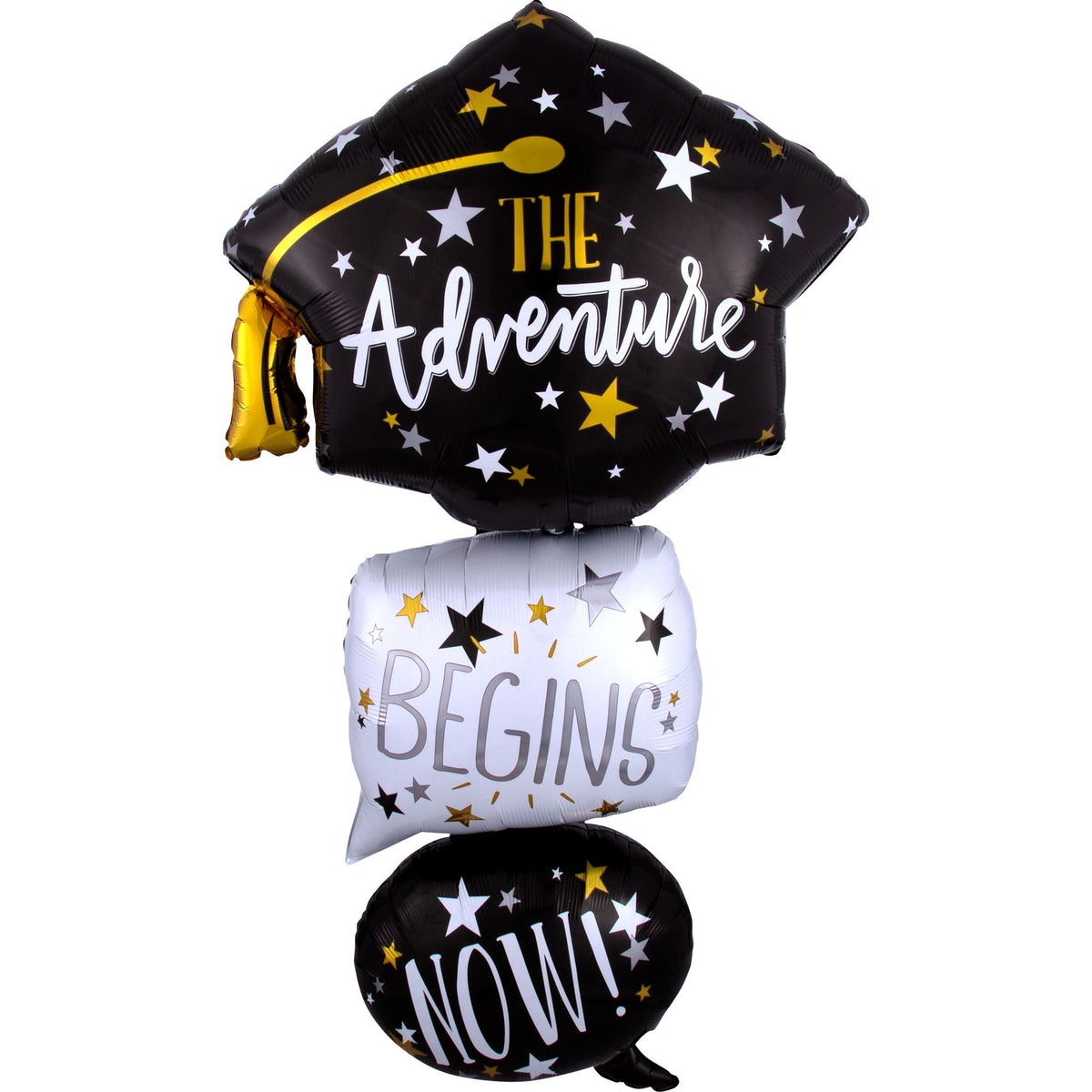 Class 101 - Graduation Adventure Metallic Balloon Stacker