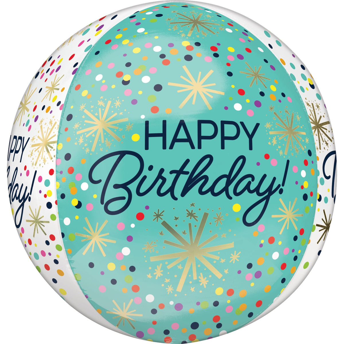 Urban Air - Confetti Sprinkles Happy Birthday Orbz Balloon