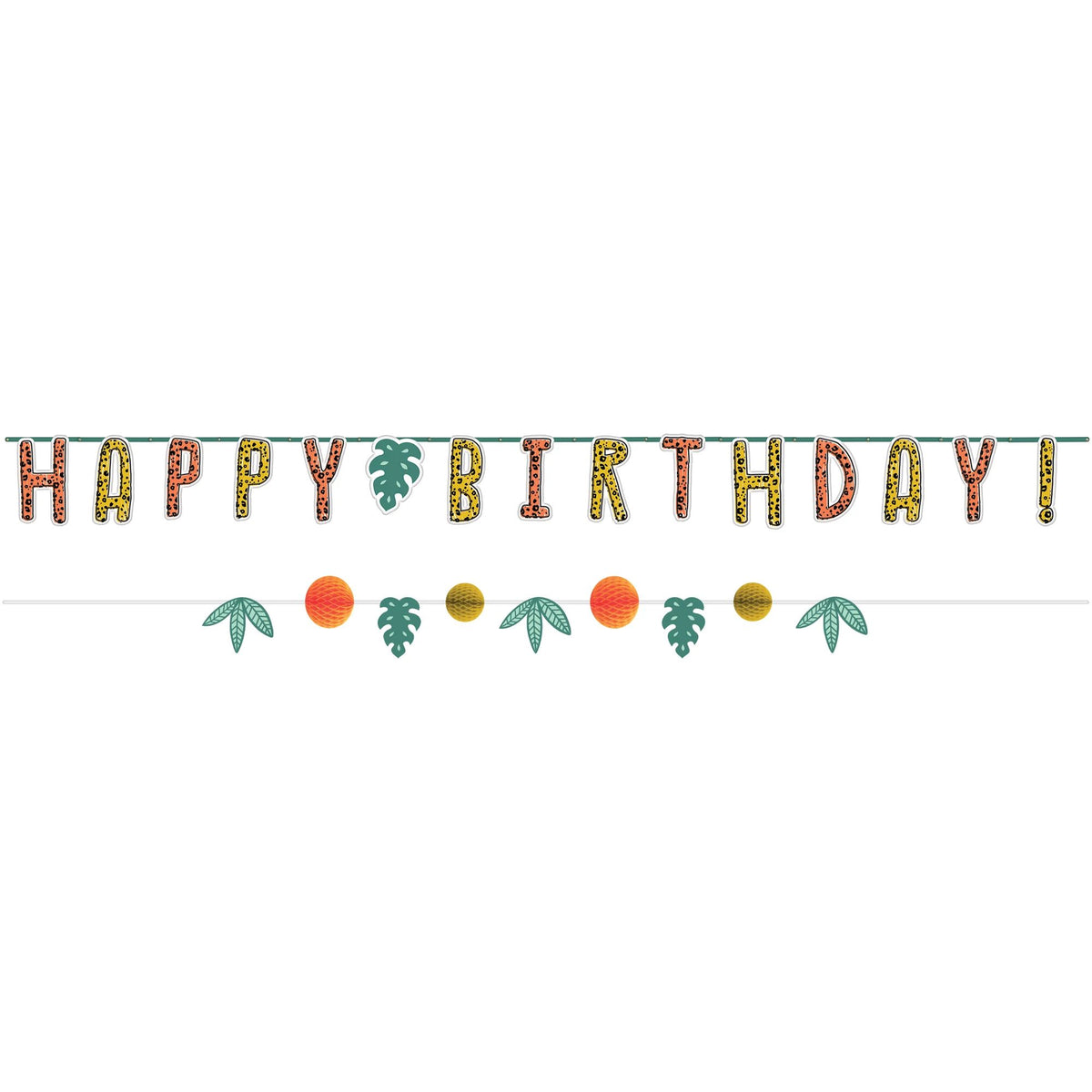 Little Gym - Jungle Theme "Get Wild" Birthday Banner Kit - 2 Pack