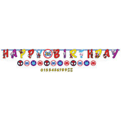 Little Gym - Marvel Spidey and Friends Jumbo Birthday Banner Kit