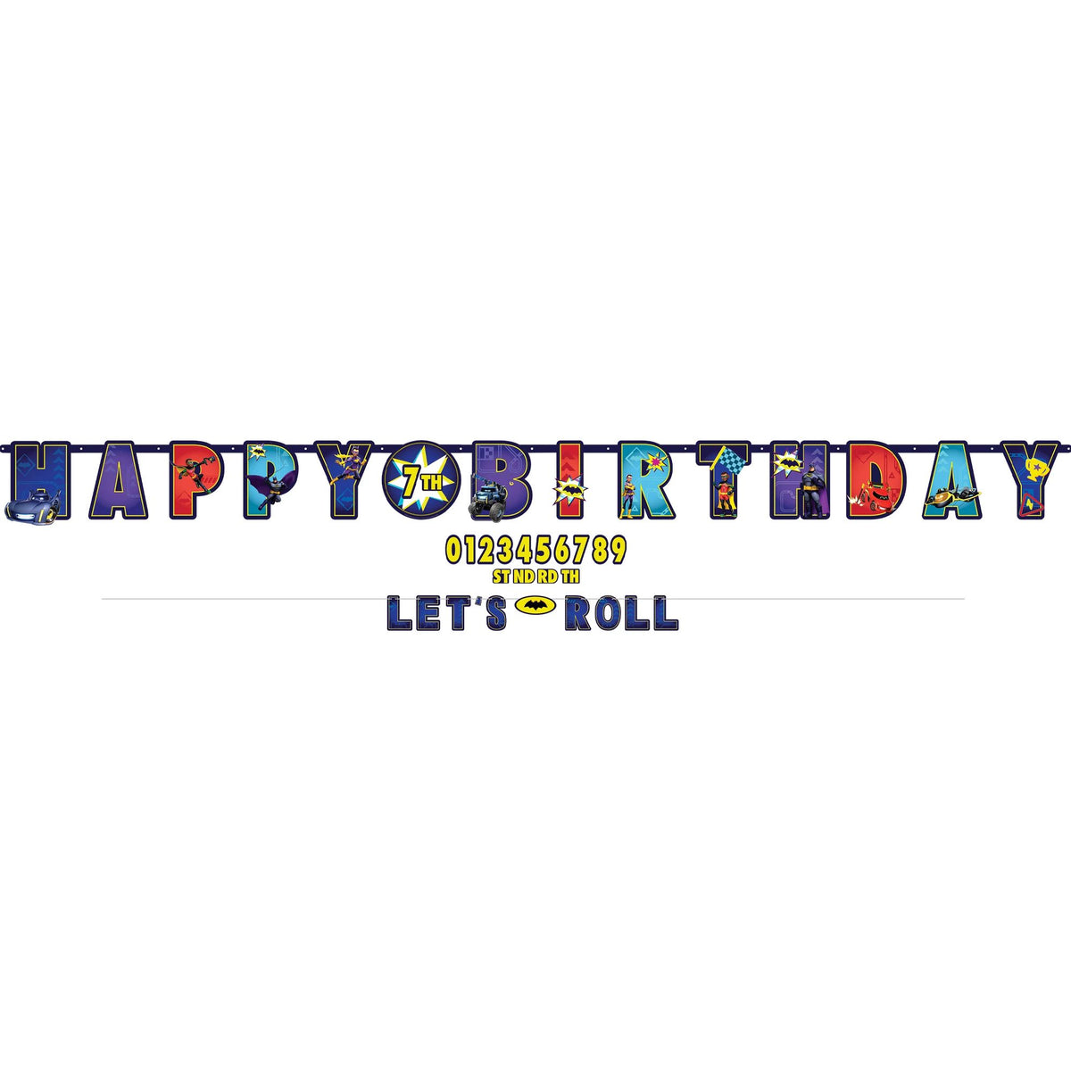 Little Gym - Batwheels Double Banner Kit for Kids' Birthday