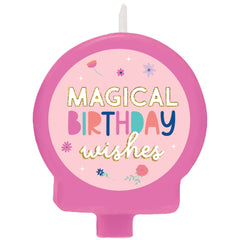 Little Gym - Unicorn Wishes Molded Birthday Candle