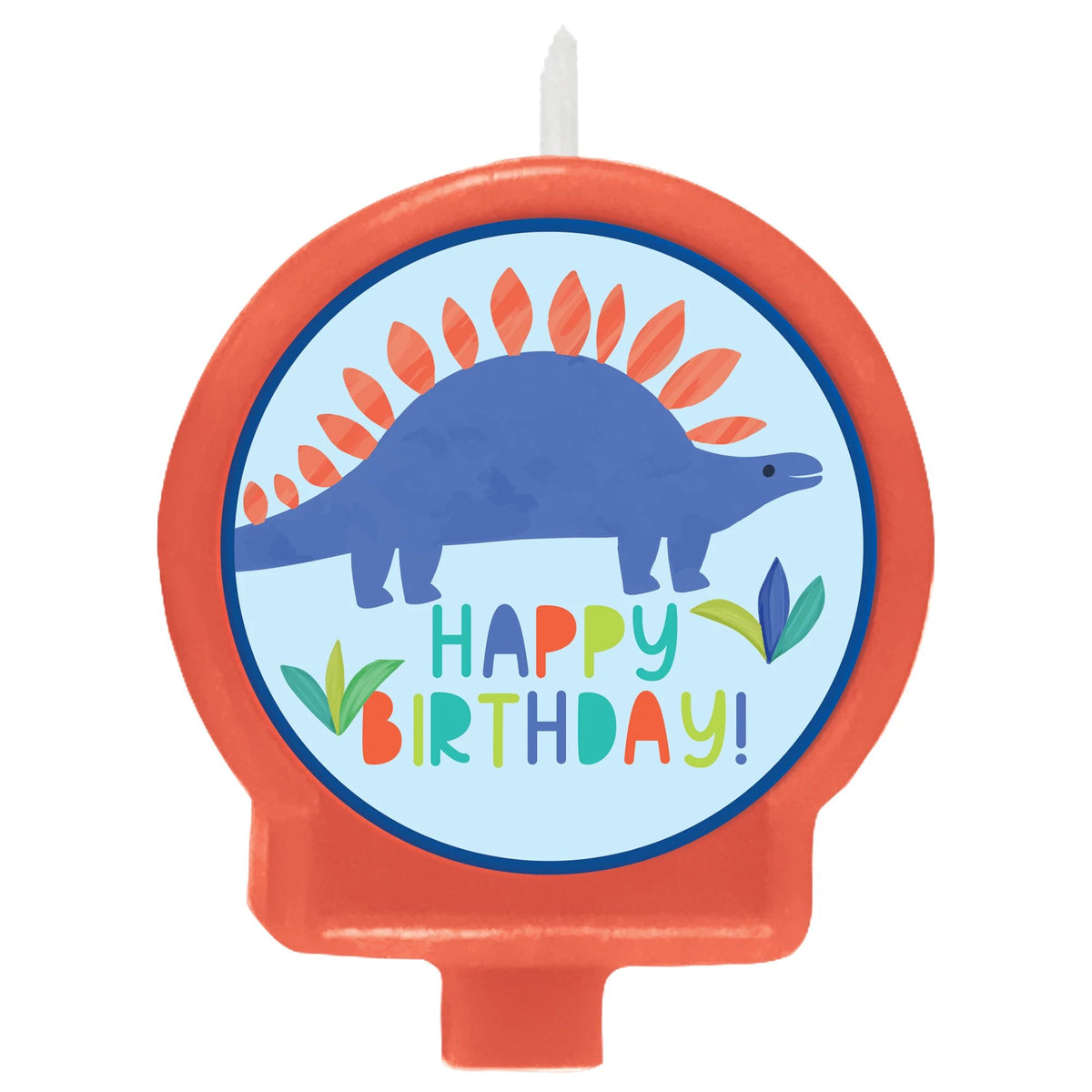 Little Gym - Partysaurus Stegosaurus Molded Birthday Candle