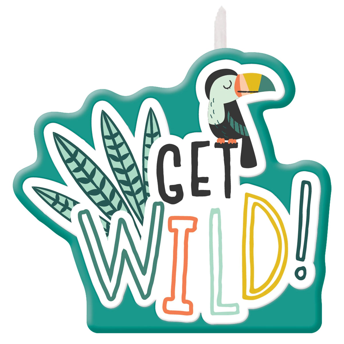 Little Gym - Get Wild Jungle Theme Birthday Candle