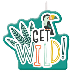 Little Gym - Get Wild Jungle Theme Birthday Candle