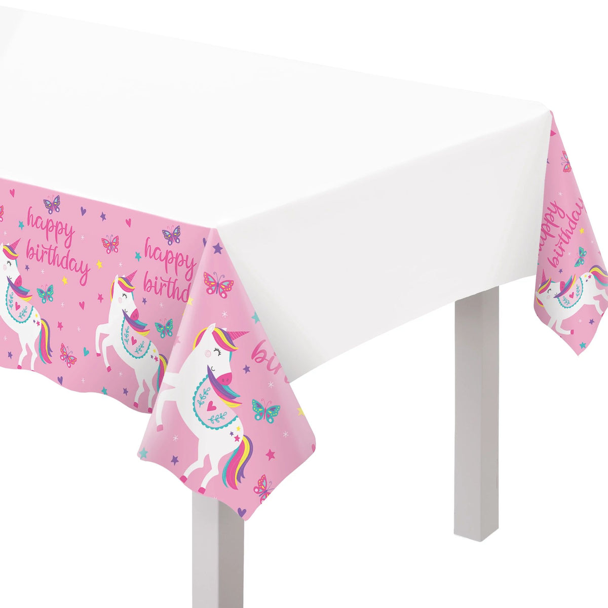 Little Gym - Enchanting Unicorn Birthday Plastic Table Cover