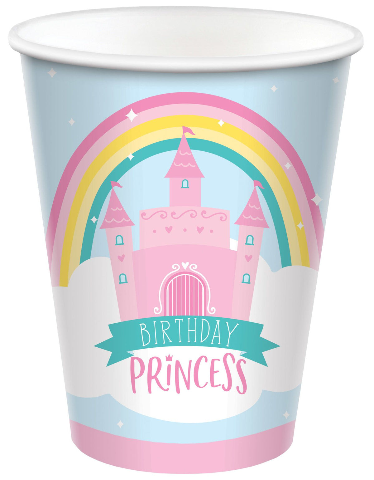 Little Gym - Princess Castle Birthday Paper Cups - 9oz