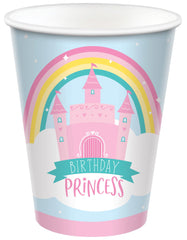 Little Gym - Princess Castle Birthday Paper Cups - 9oz