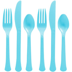 Little Gym - Caribbean Blue Assorted Plastic Cutlery Set