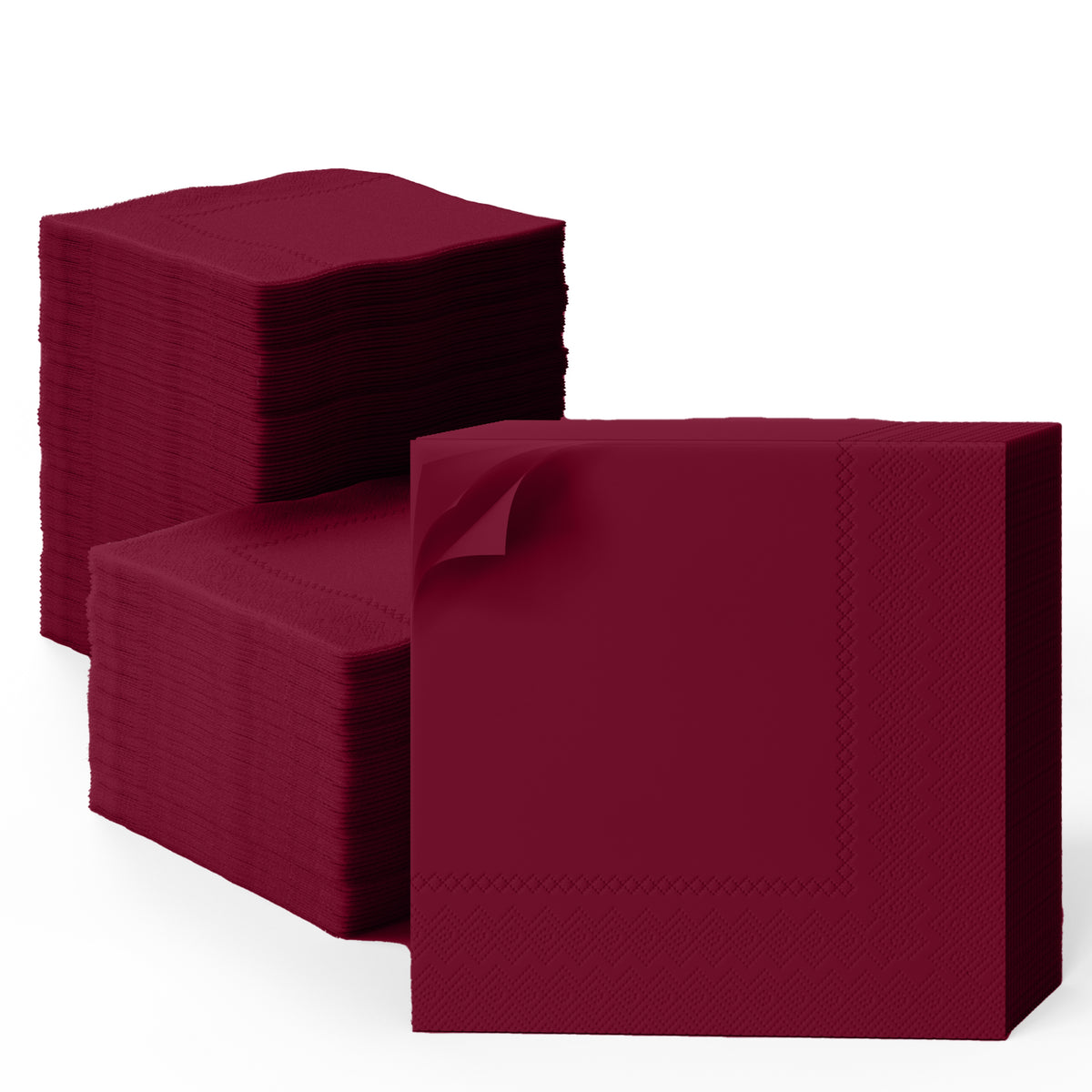 Burgundy Dinner Napkins - 50 Ct.