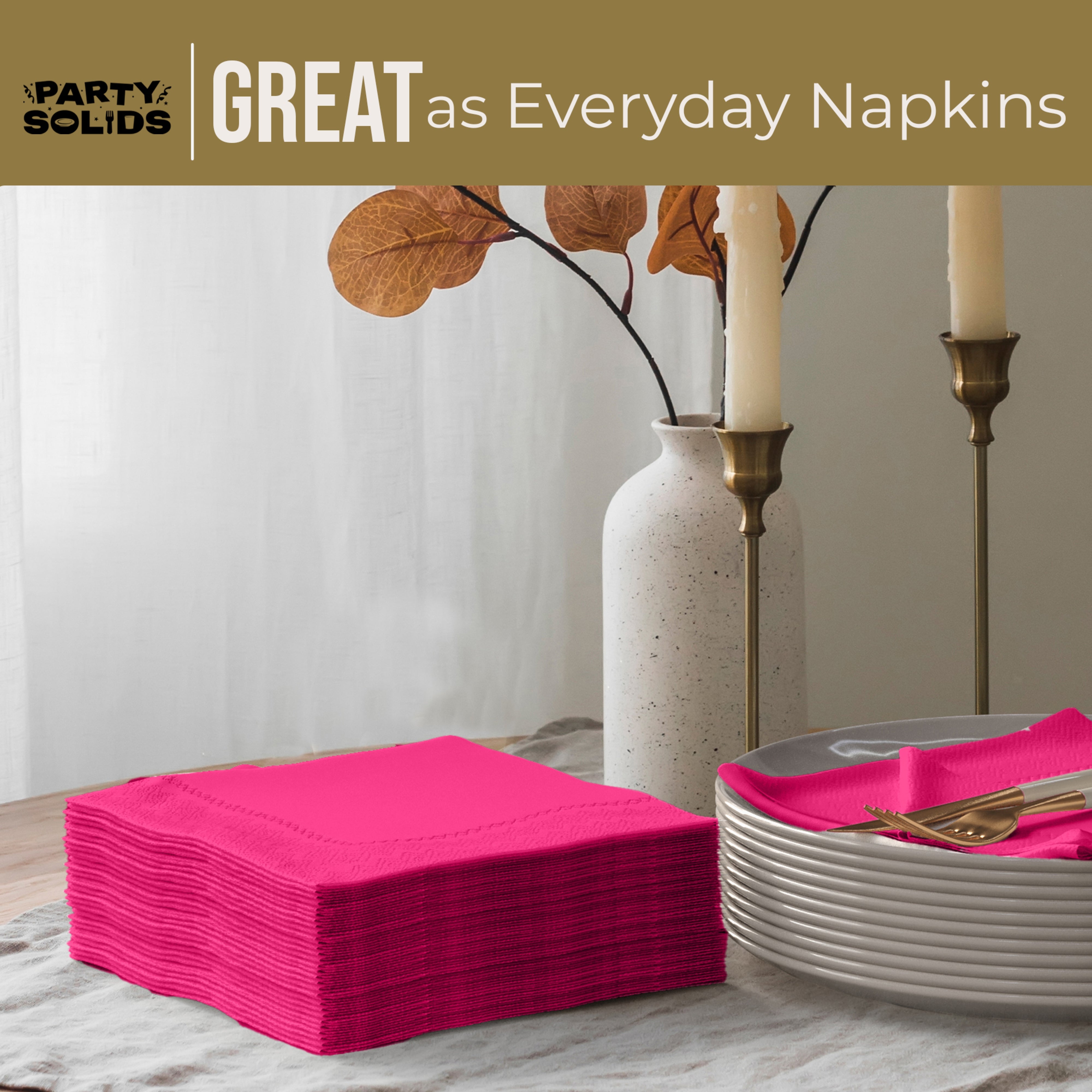 Cerise Dinner Napkins - 50 Ct.