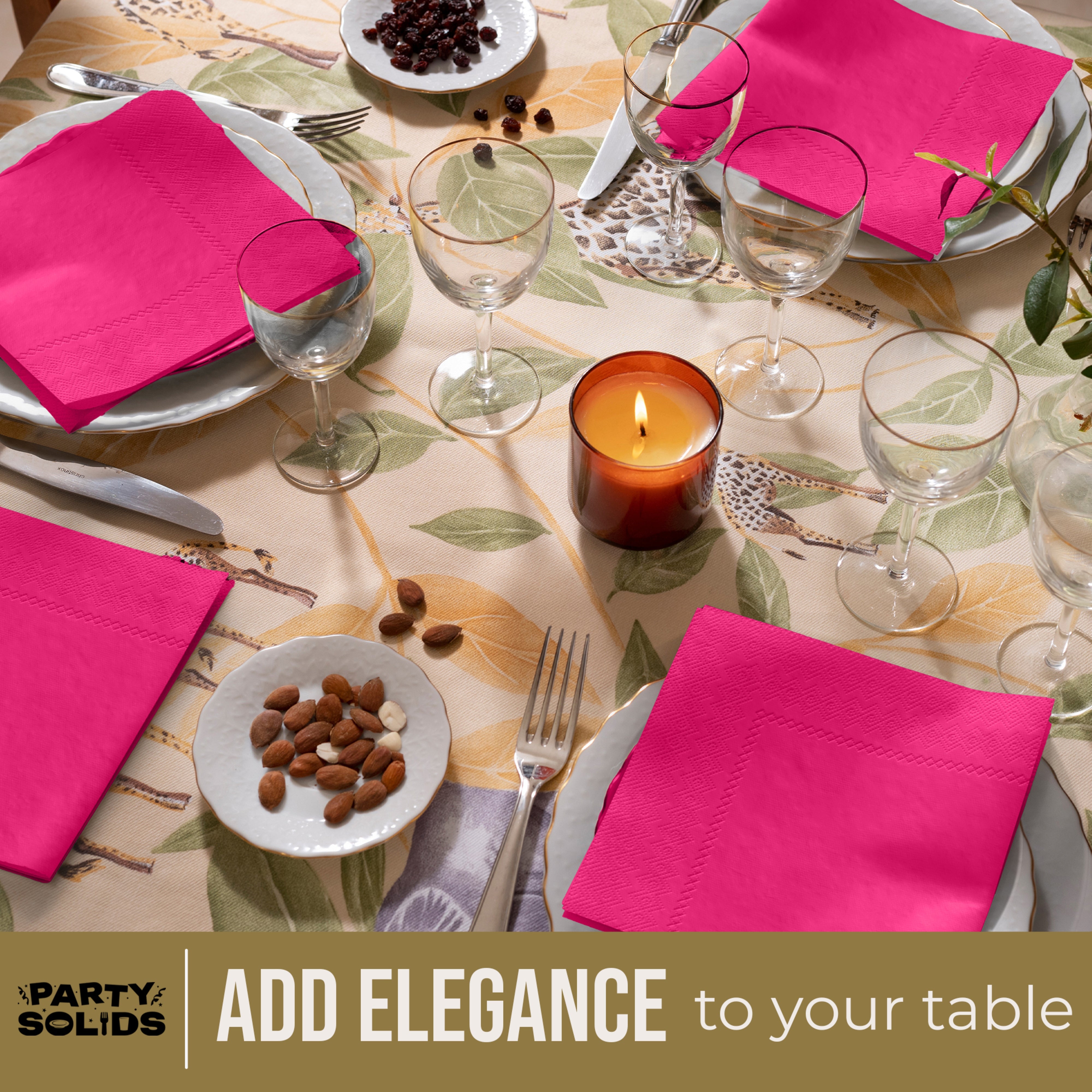 Cerise Dinner Napkins - 50 Ct.