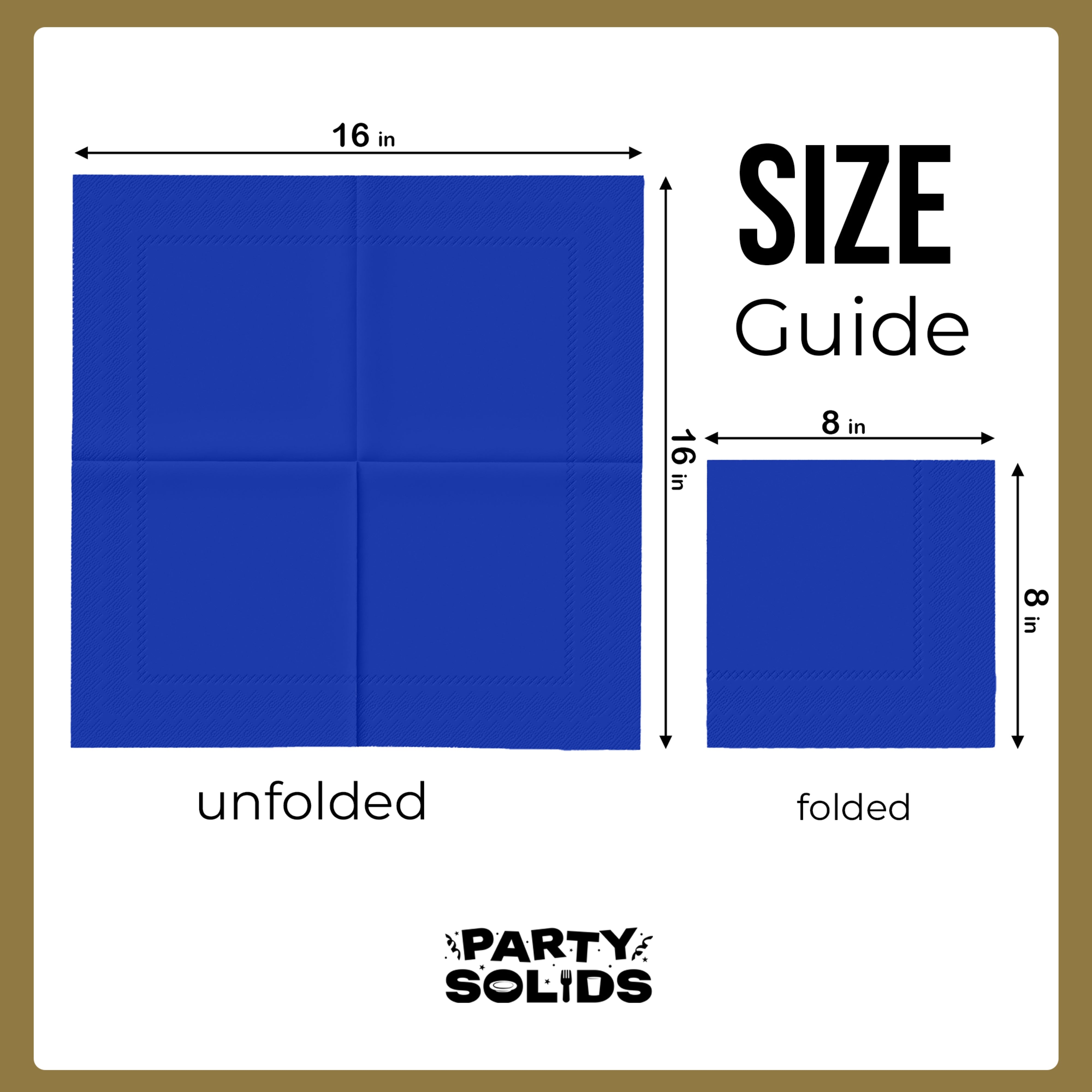 Dark Blue Dinner Napkins - 50 Ct.