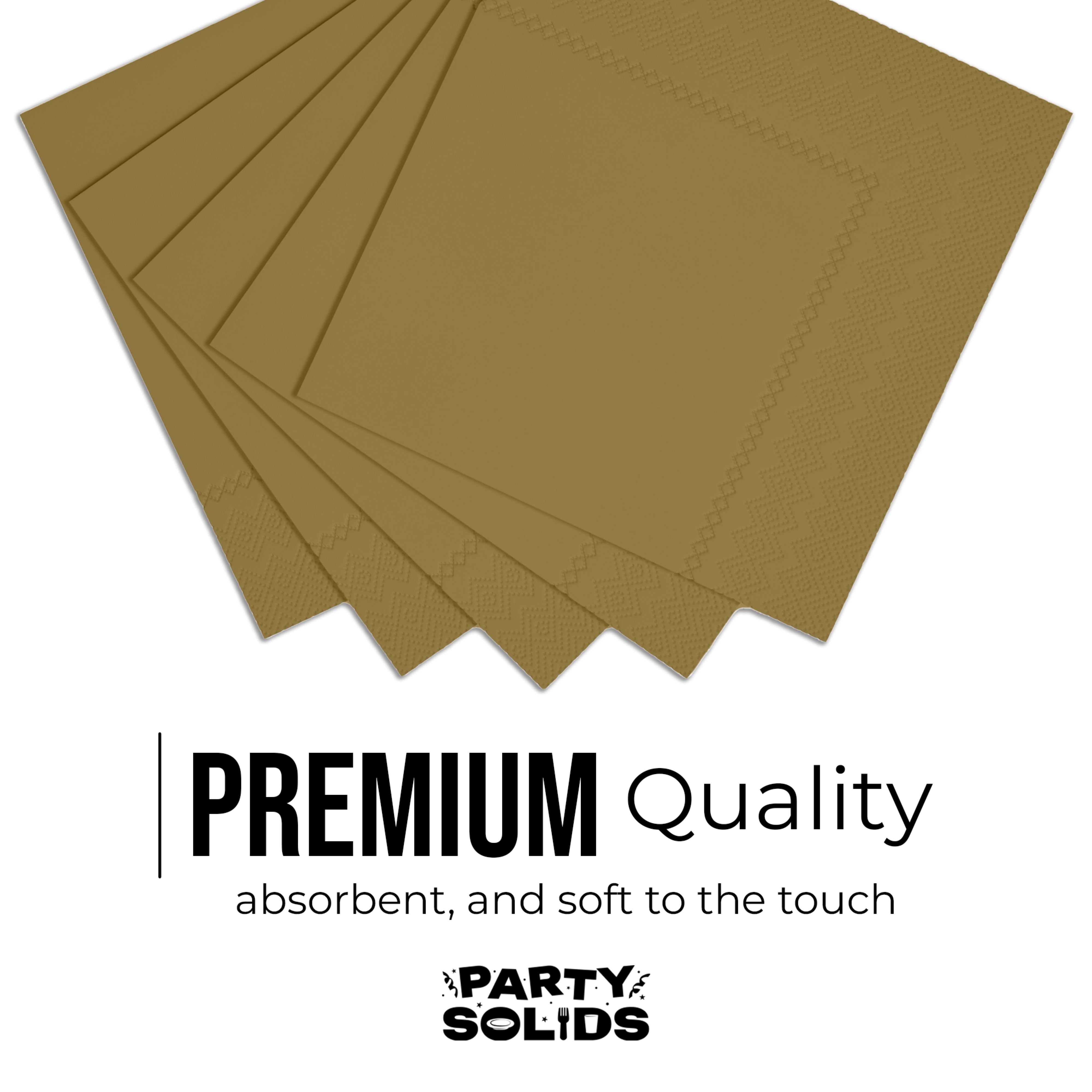 Gold Dinner Napkins - 50 Ct.