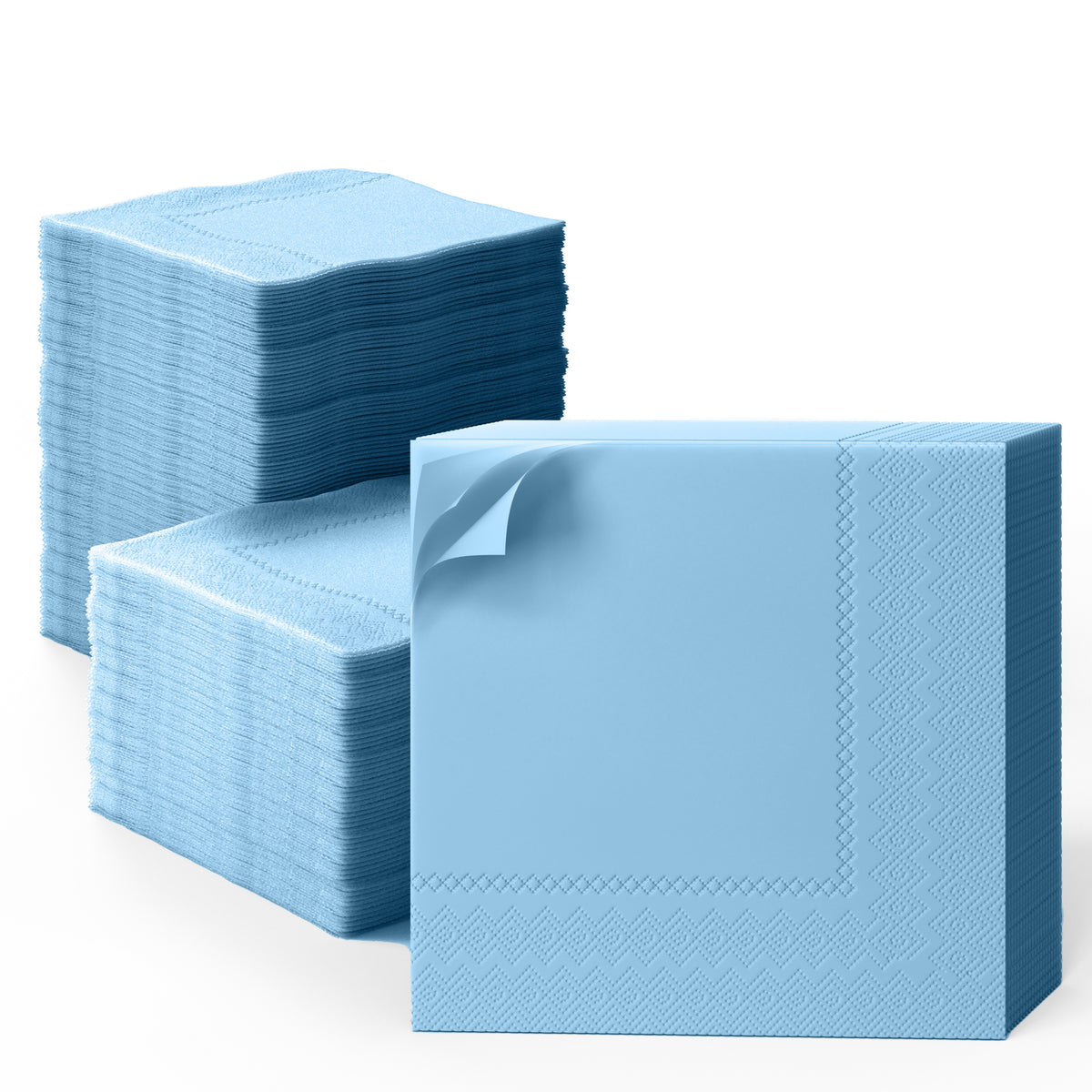 Light Blue Dinner Napkins - 50 Ct.