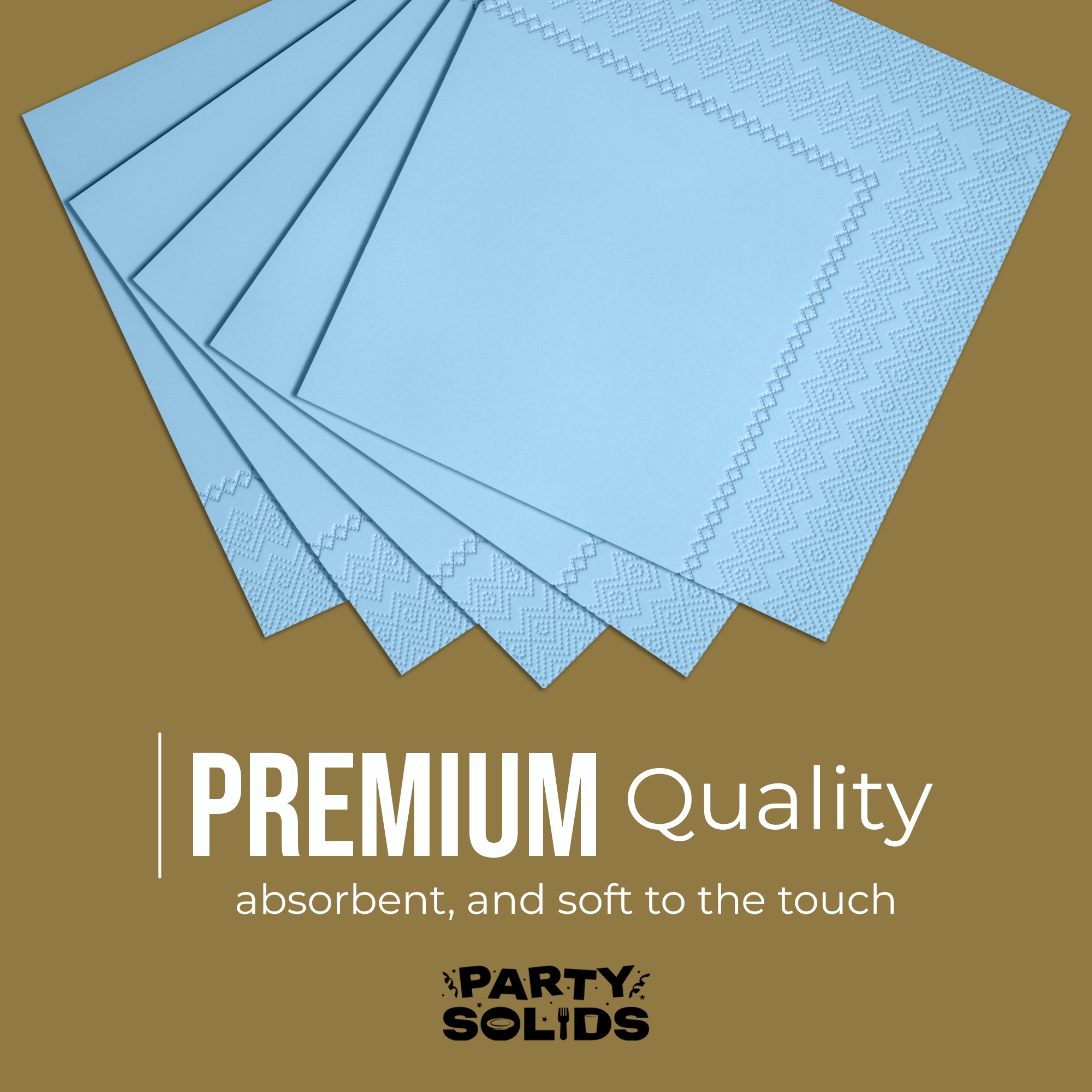 Light Blue Dinner Napkins - 50 Ct.