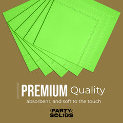 Lime Green Dinner Napkins - 50 Ct.