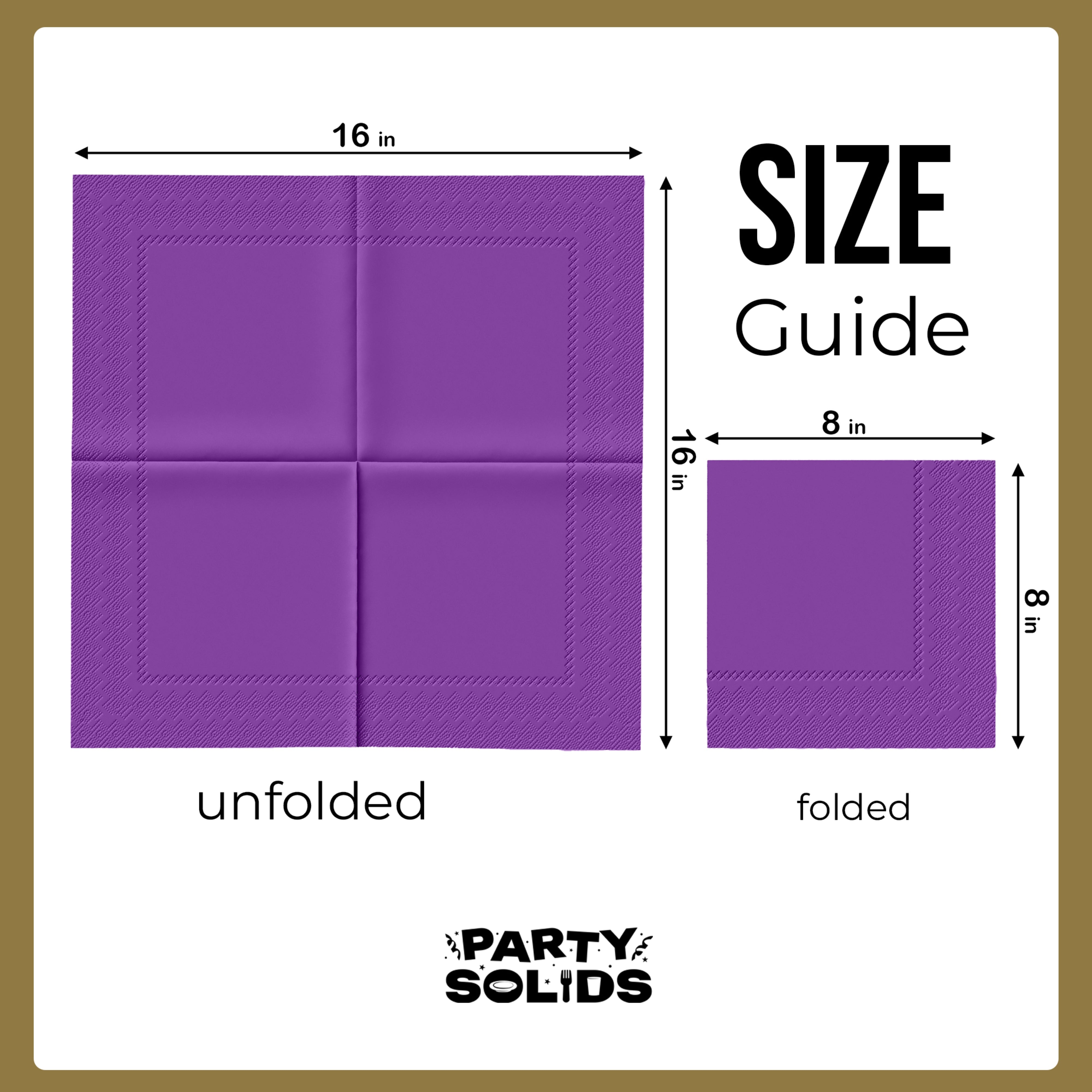 Purple Dinner Napkins - 50 Ct.