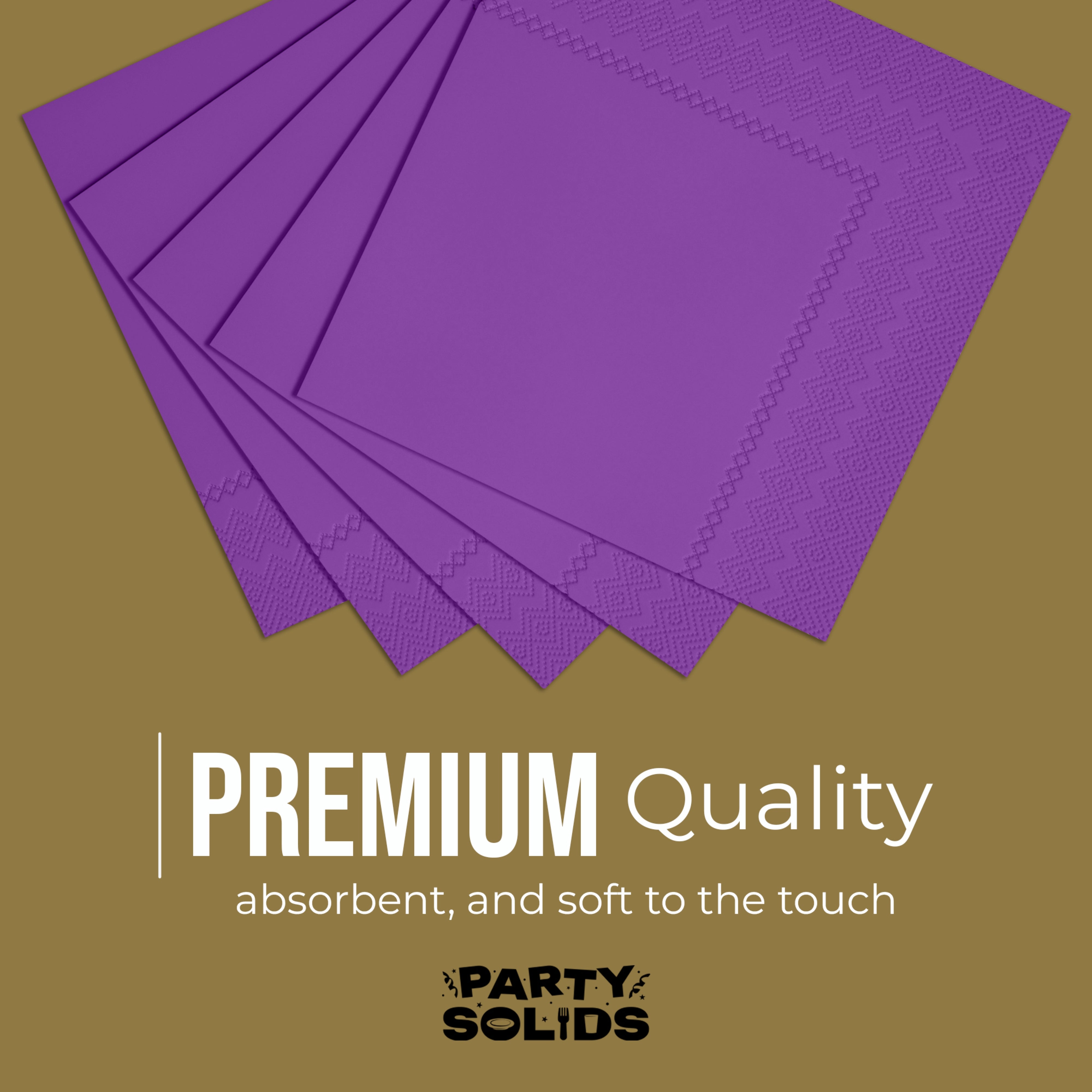 Purple Dinner Napkins - 50 Ct.