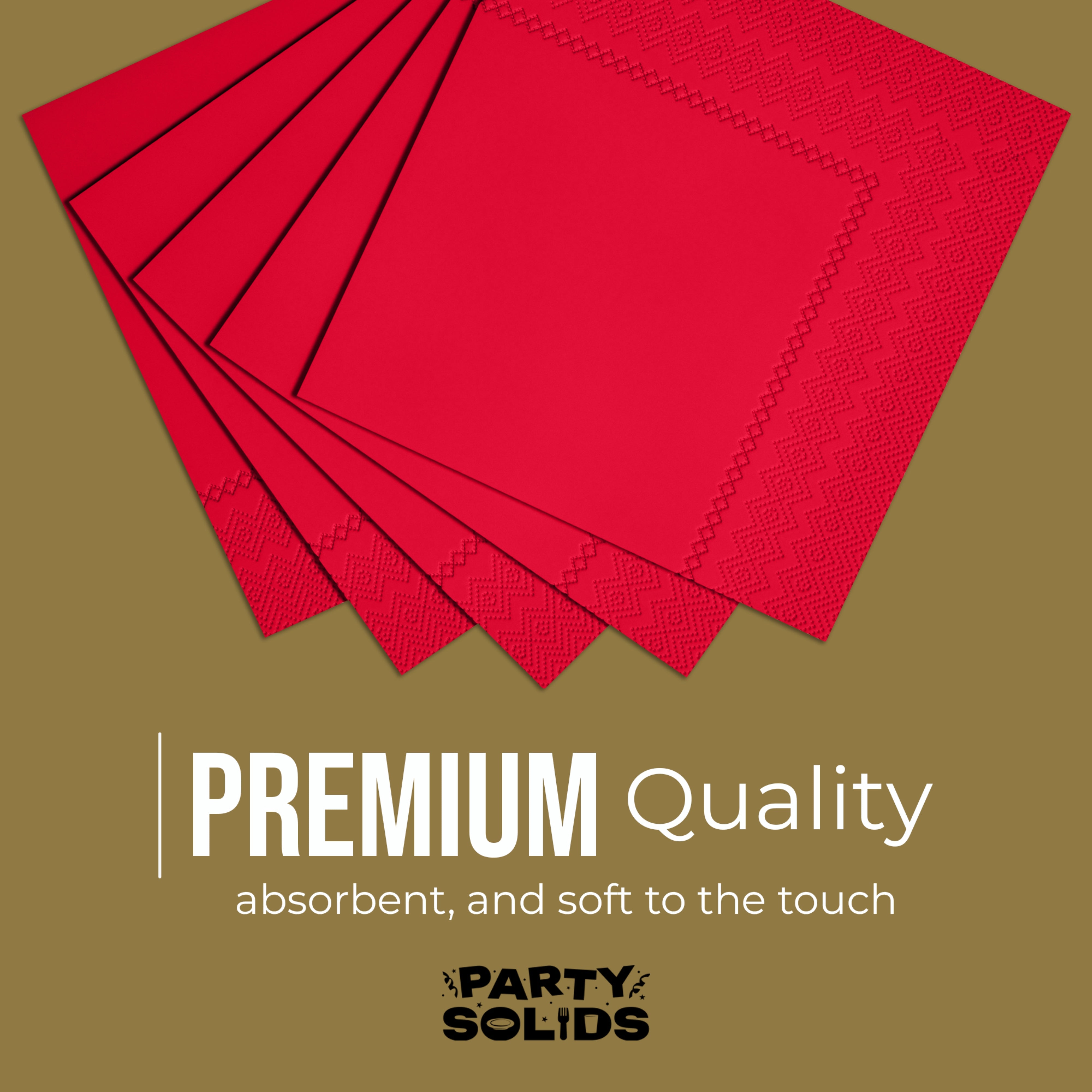 Red Dinner Napkins - 50 Ct.