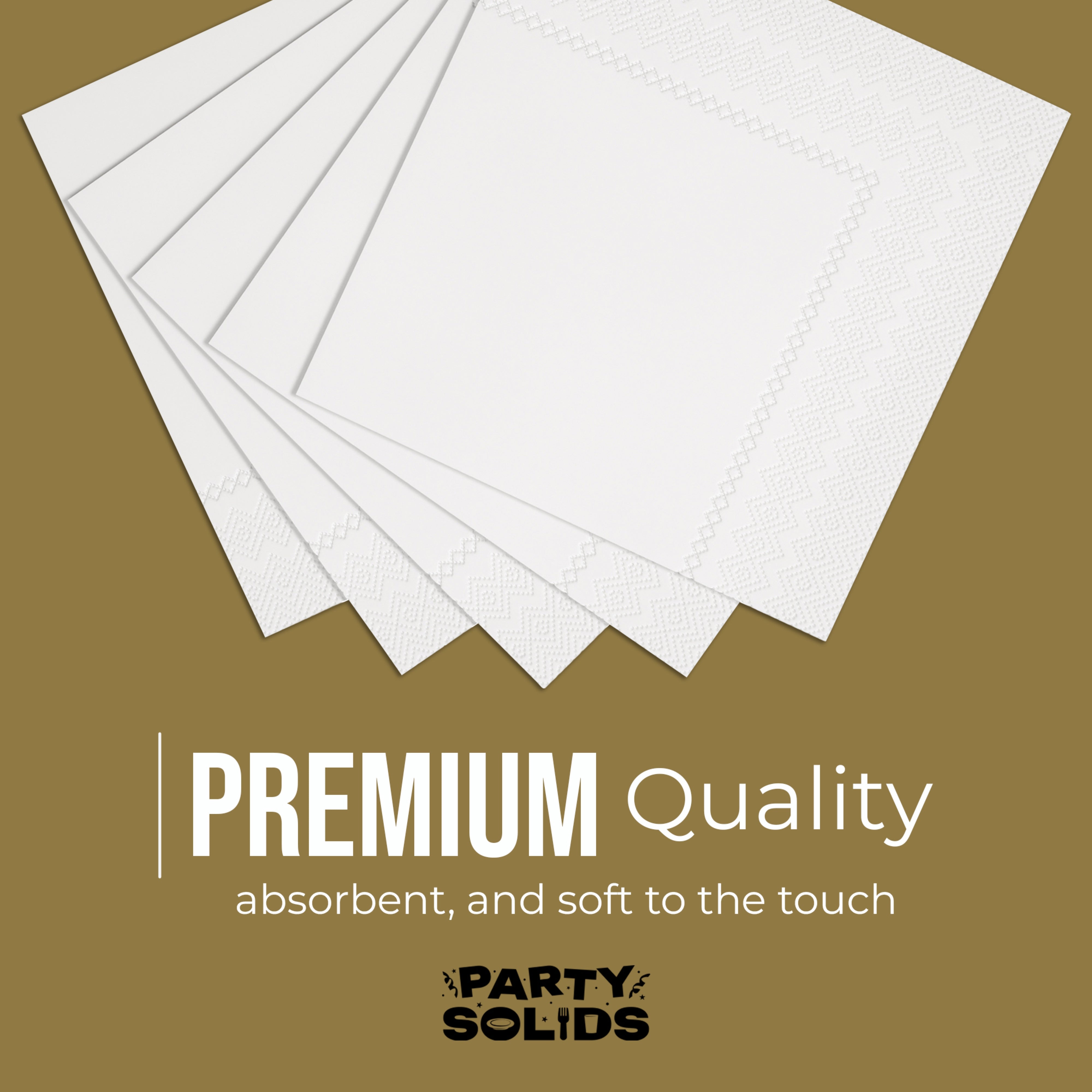 White Dinner Napkins - 50 Ct.