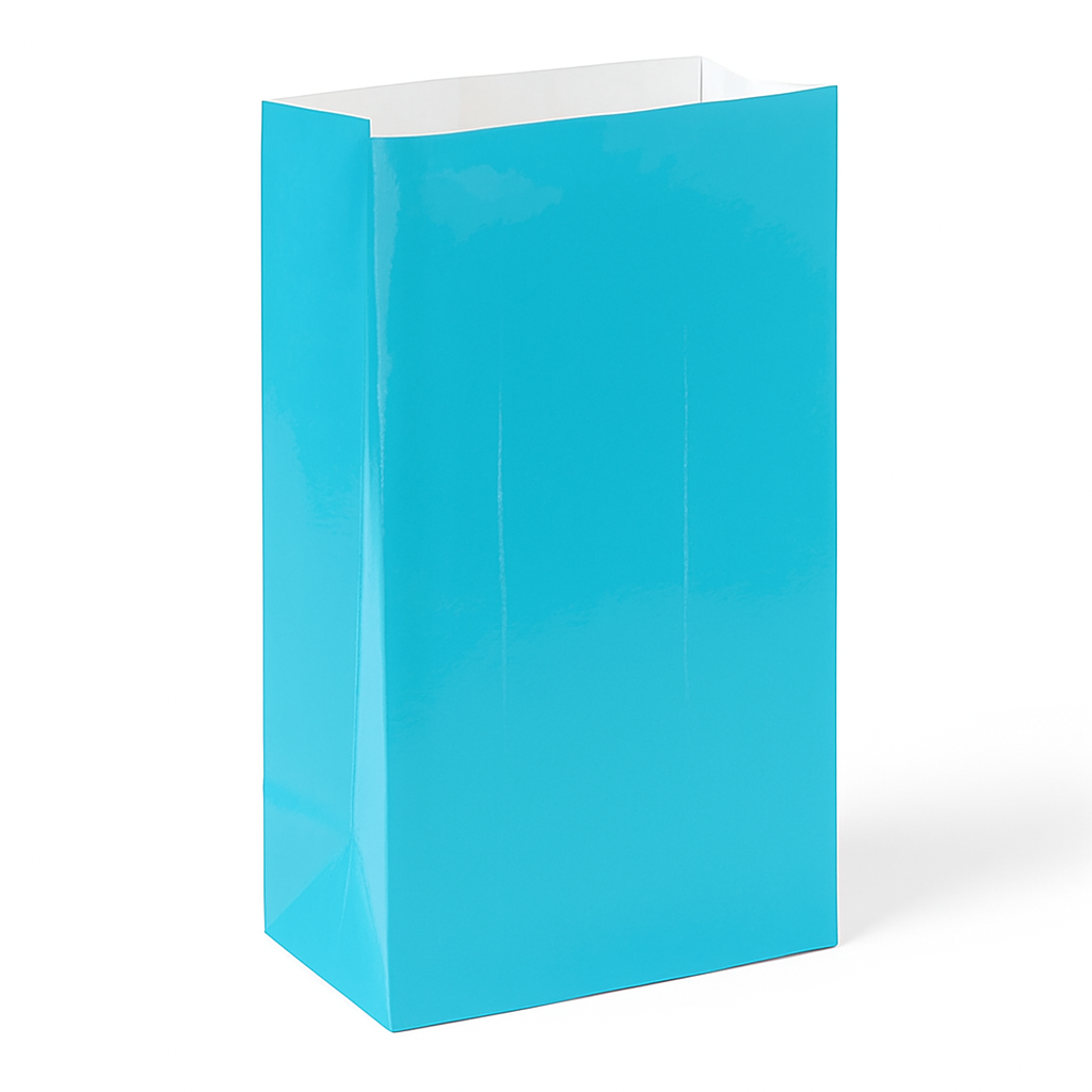 Blue Paper Treat Bags for Kids' Parties