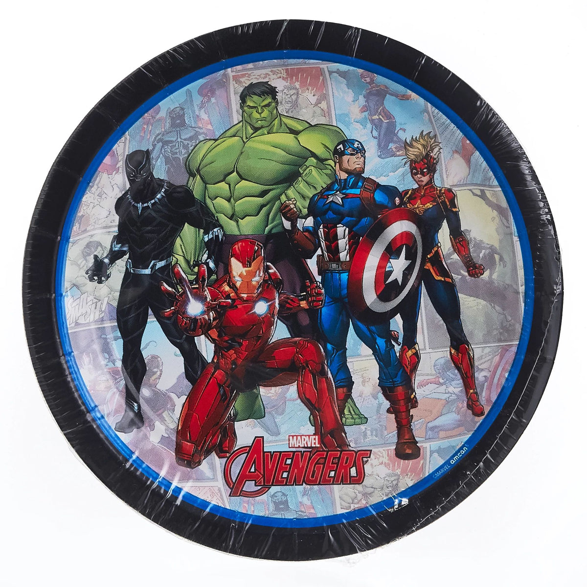 PMA - Marvel Avengers Powers Unite 7" Round Dessert Plates - 8 Pack