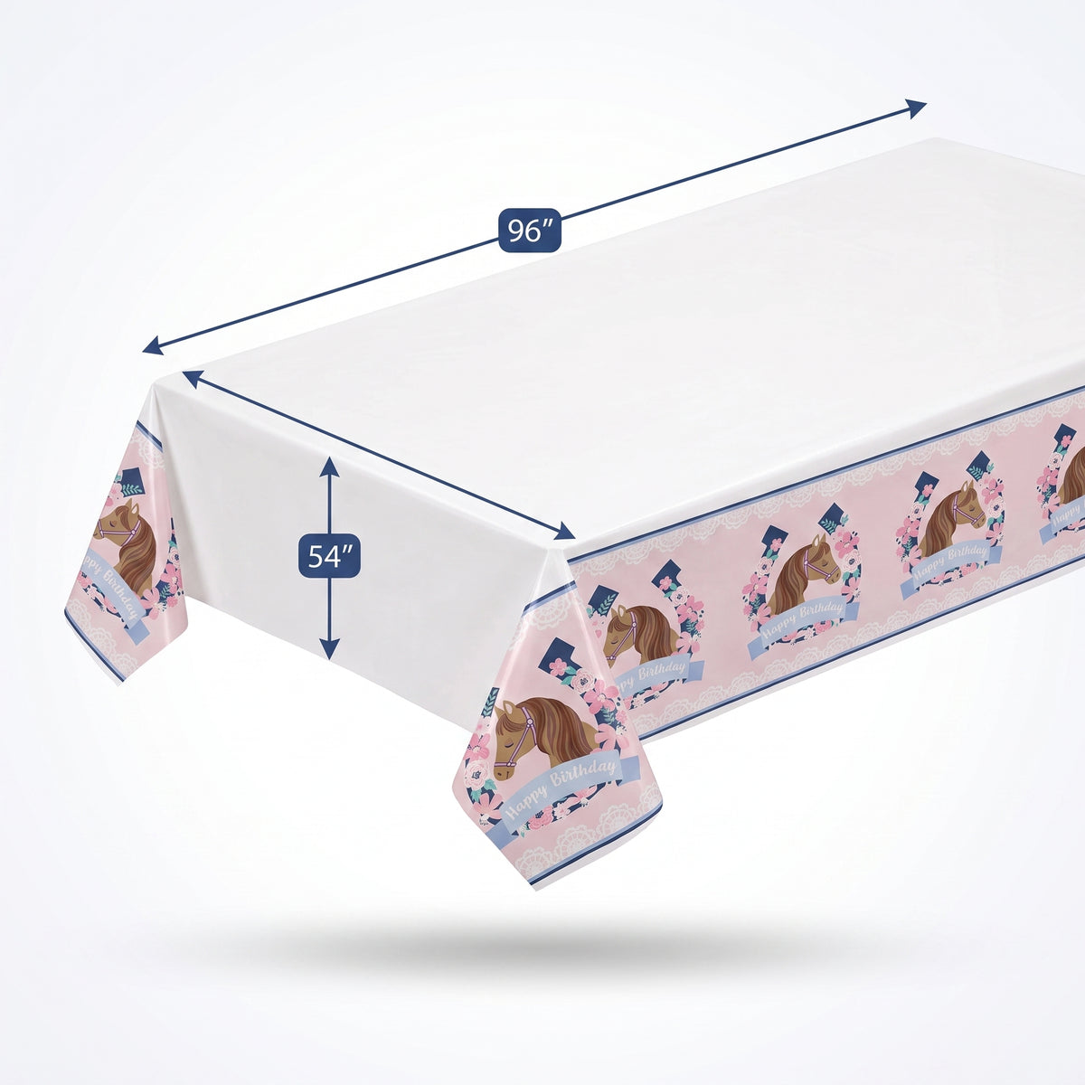 Saddle Up Birthday Plastic Table Cover for Kids' Parties