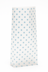 Polka Dot Wedding Favor Treat Bags with Bows - 12 Pack