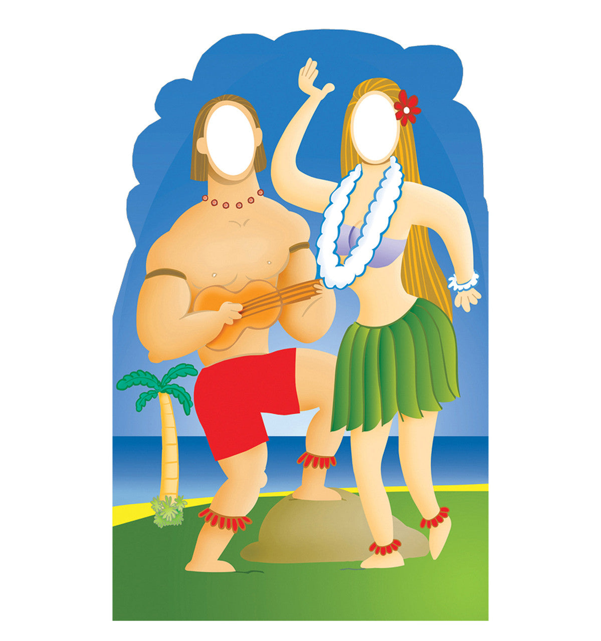 Hawaiian Couple Stand-In