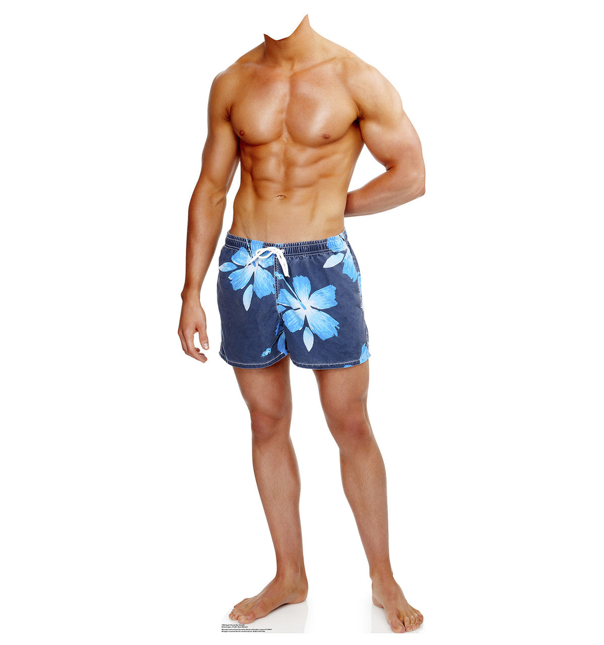 Beach Muscle Man Standin
