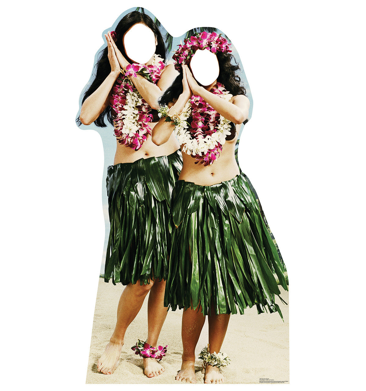 Hawaiian Hula Girls Standin
