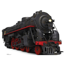 Black and Red Steam Train