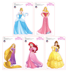 Mini Disney Princesses Standees 2016 (5 pack: Belle, Rapunzel, Cinderella, Aurora and Ariel)