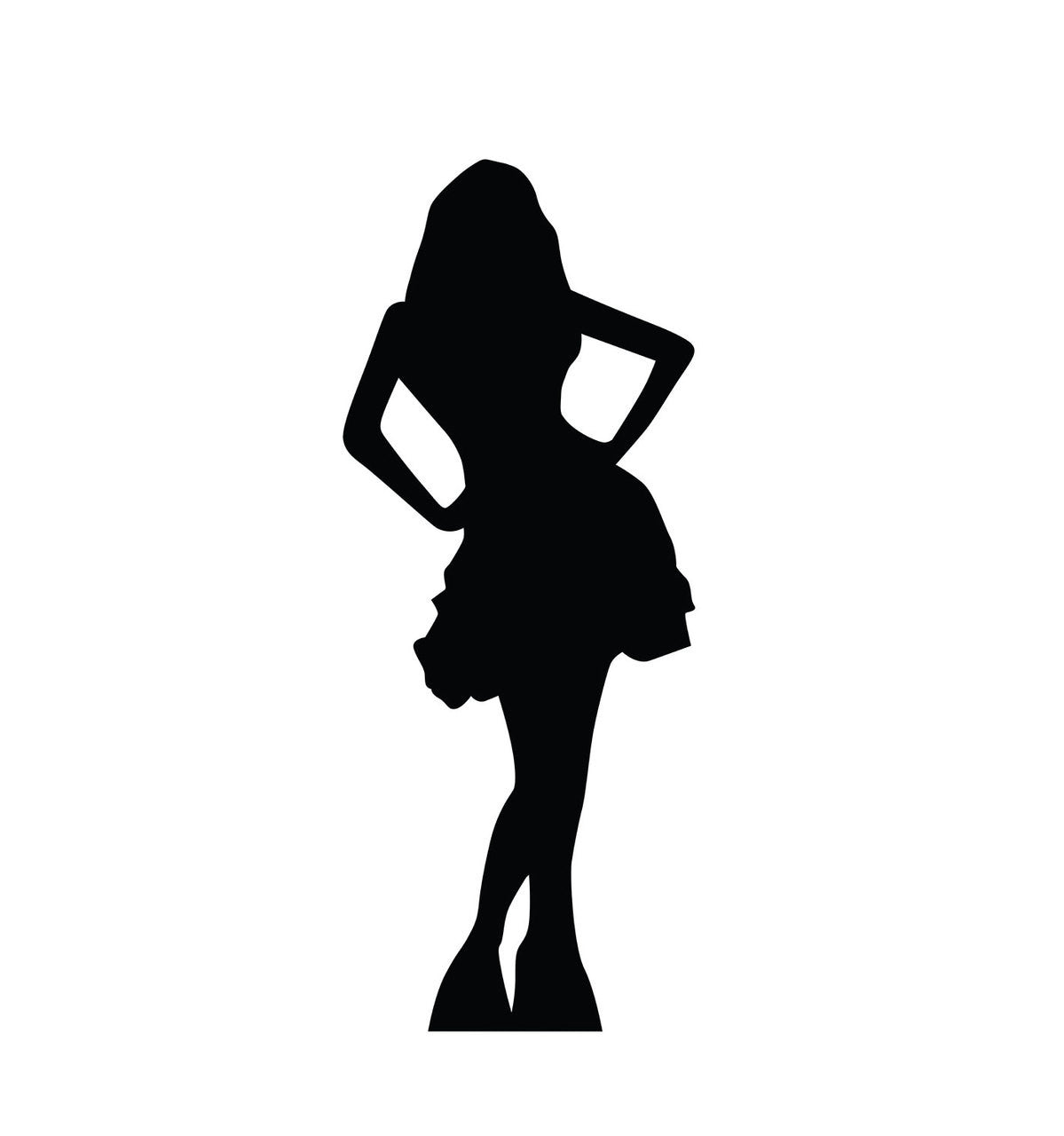 Woman In Skirt Silhouette