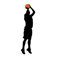 Baskeball Player Shooting Silhouette
