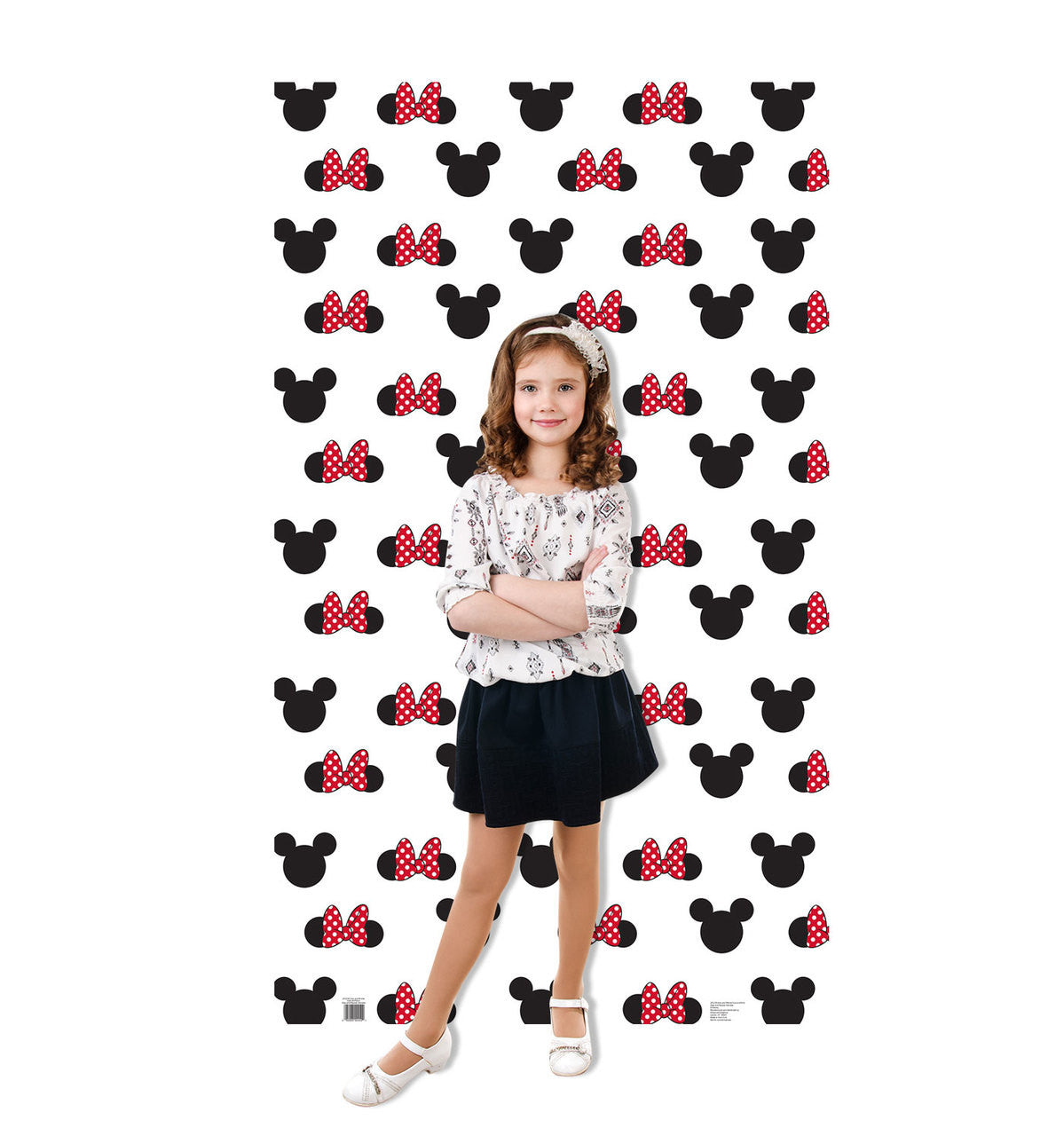 Mickey and Minnie Ears Step and Repeat Standup