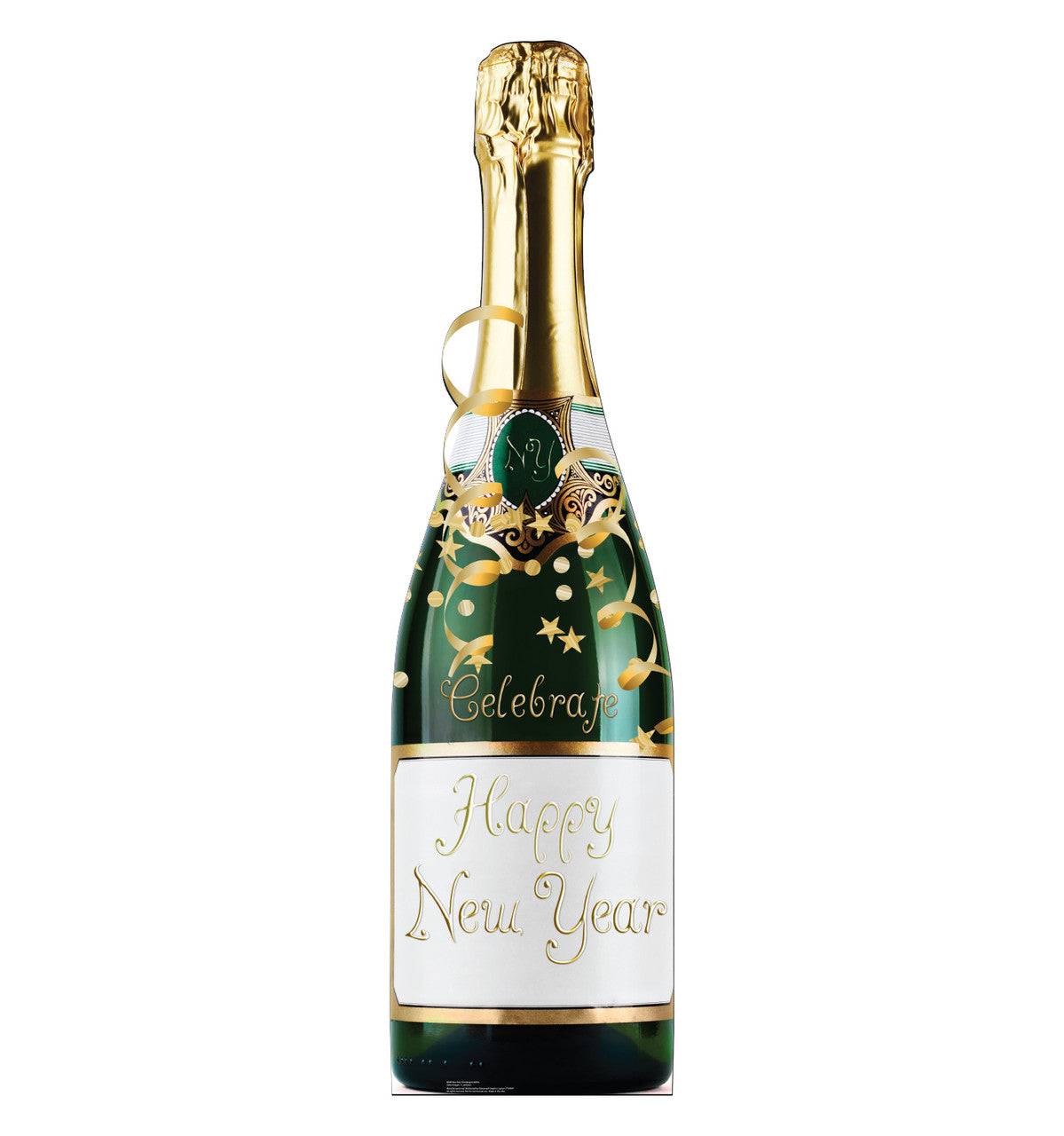New Year Champagne Bottle