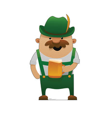 Irish Man Drinking Animated