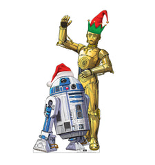 R2-D2 and C3PO Holiday Outdoor Standee